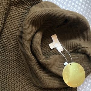 NWT Micheal Kors Cowlneck Waffle Knit Sweater (XS)